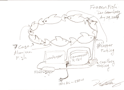 artist's conceptual sketch of the piece