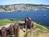 Gasworks Park from a kite